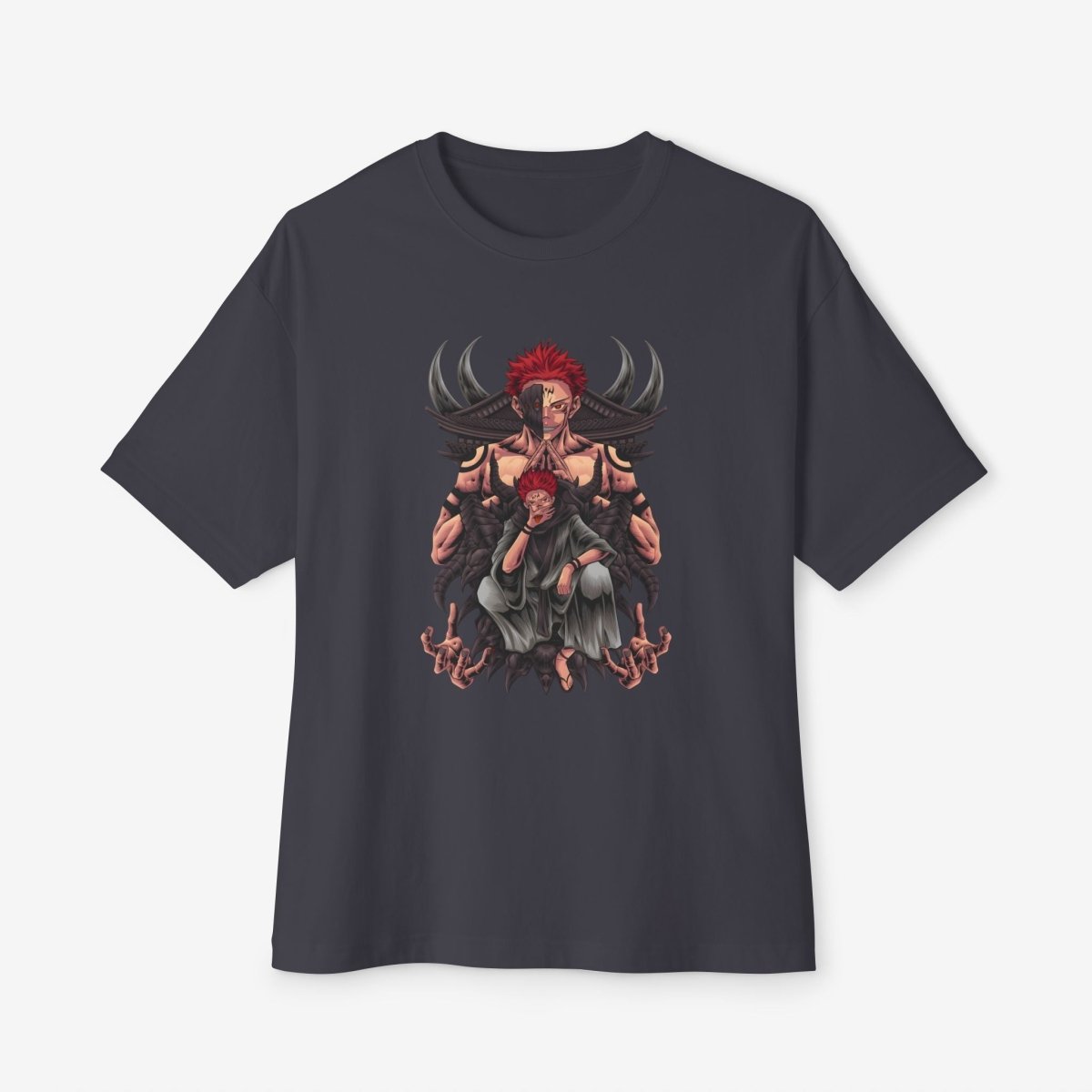 Anime graphics Oversized Tshirt CottonCrew neckDTG