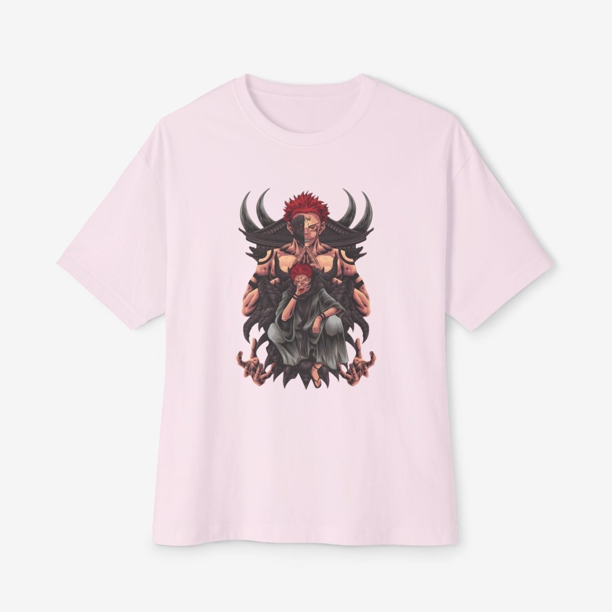 Anime graphics Oversized Tshirt CottonCrew neckDTG
