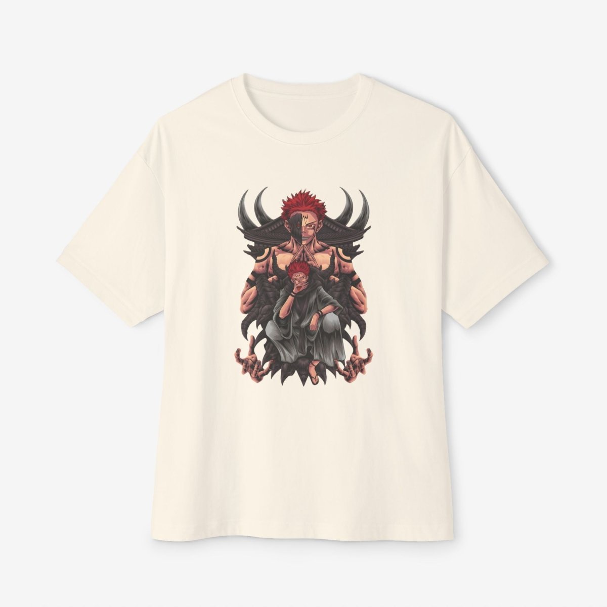 Anime graphics Oversized Tshirt CottonCrew neckDTG