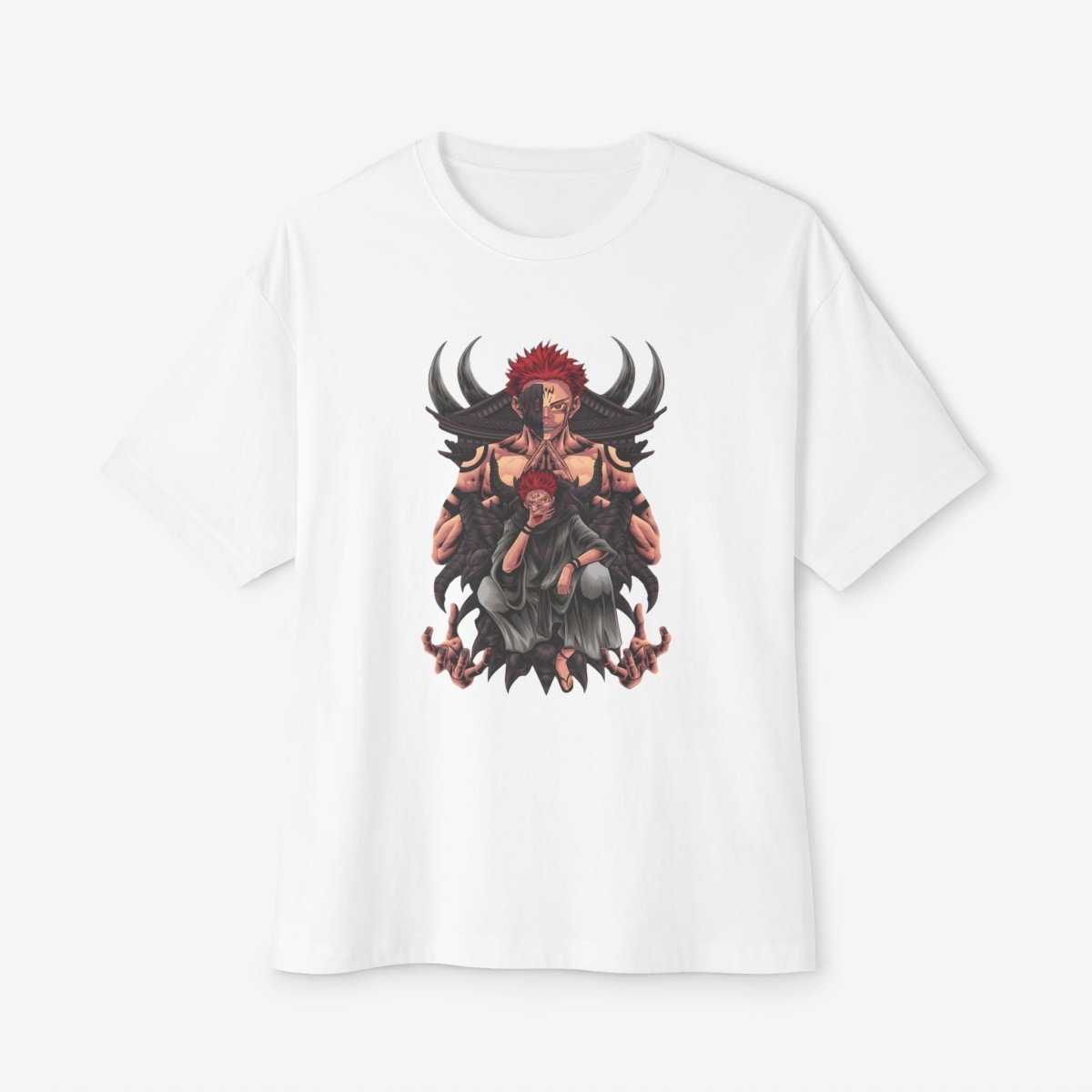 Anime graphics Oversized Tshirt CottonCrew neckDTG