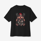 Anime graphics Oversized Tshirt CottonCrew neckDTG