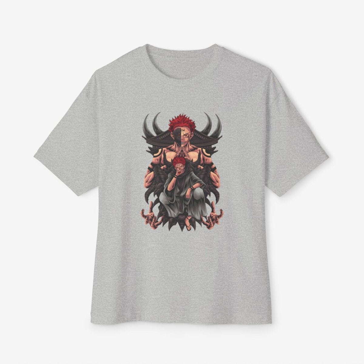 Anime graphics Oversized Tshirt CottonCrew neckDTG