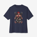 Anime graphics Oversized Tshirt CottonCrew neckDTG