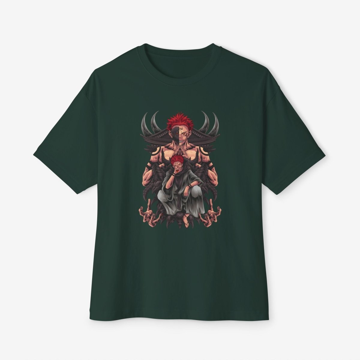 Anime graphics Oversized Tshirt CottonCrew neckDTG