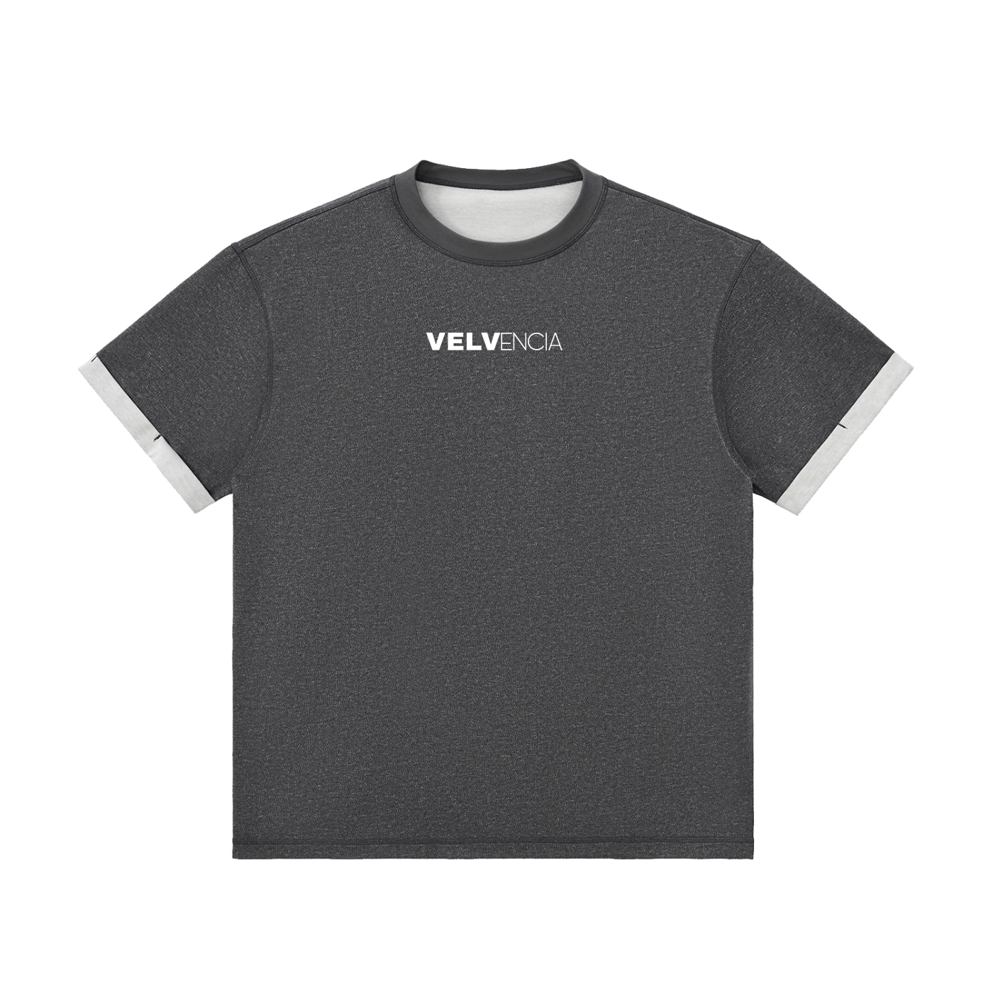 Contrast Cuff Cuffed T-Shirt