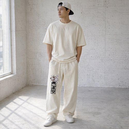 Onepiece Luffy Striped Waist Wide Leg Pants