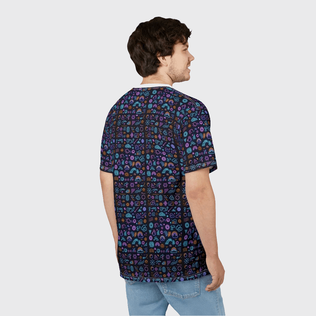 Colorful Unisex Graphic Tee - Fun Patterns for Every Occasion