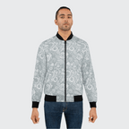 Men's Floral Pattern Bomber Jacket for Stylish Casual Wear