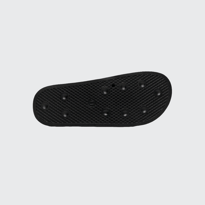Casual Men's Slide Sandals - Comfortable Black Slides with Cool Graphic Design