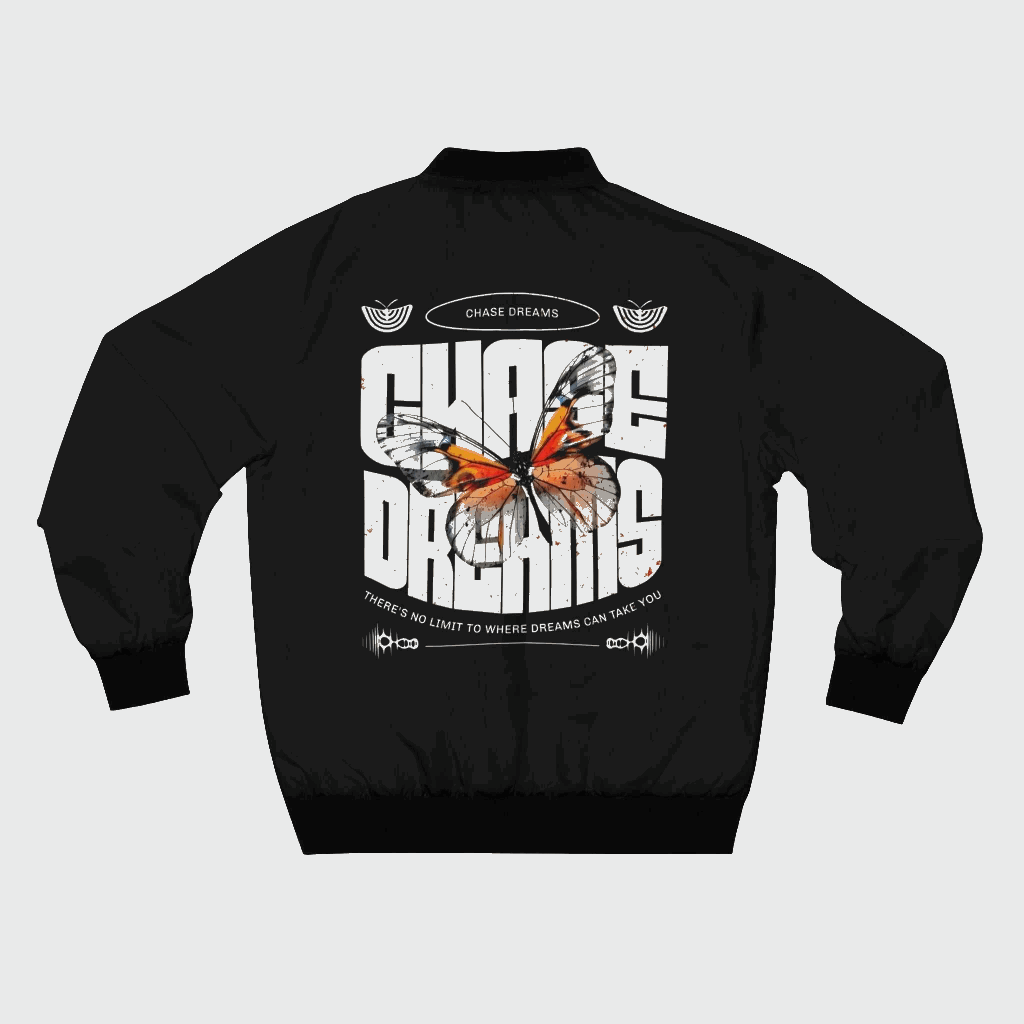Men's Bomber Jacket - Chase Dreams Graphic Outerwear