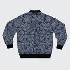 Stylish Men's Bomber Jacket with Intricate Floral Print