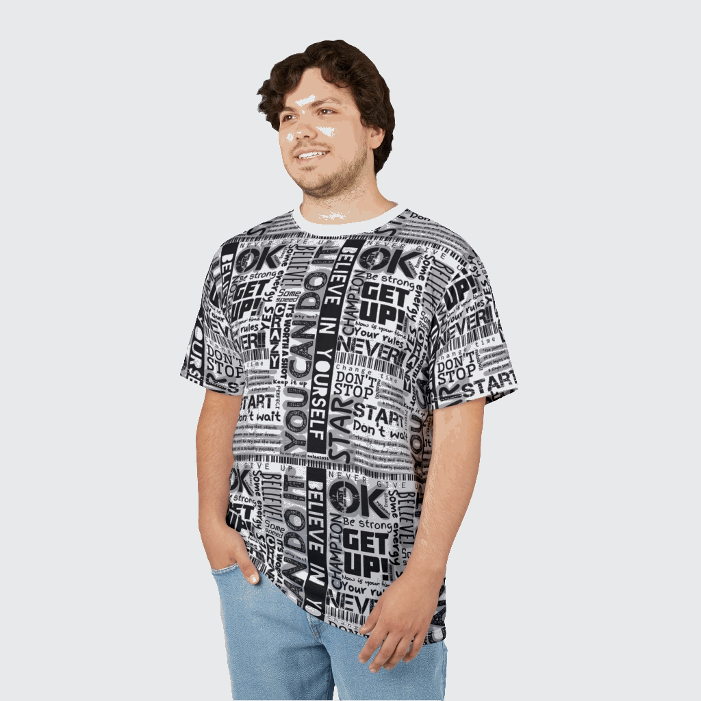 Inspirational Unisex Cut & Sew Tee - Motivational Quotes for Everyday Confidence