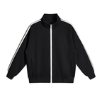 Contrast Side-Stripe Stand Collar  Jacket