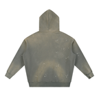 Vintage Washed Frayed Fleece Hoodie