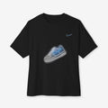 Blue Neon Nike Oversized Tshirt CottonCrew neckDTG