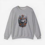 Cat Mandalas artwork Sweatshirt Crew neckDTGEmbroidery