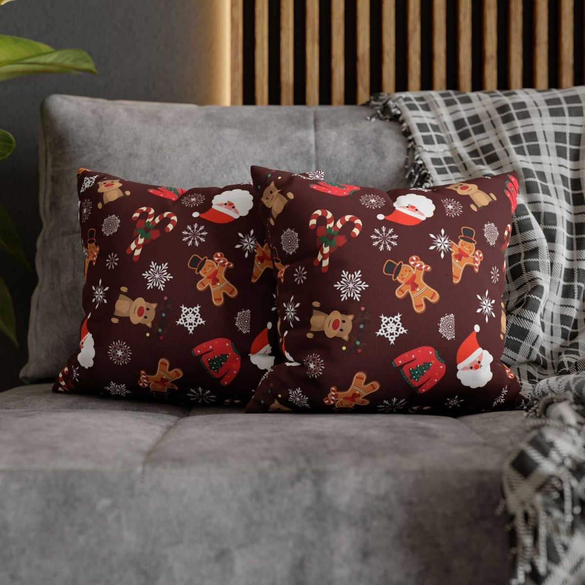 Christmas Square Pillowcase All Over PrintAOPBed