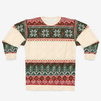Christmas Sweatshirt (AOP) AOPAOP ClothingAssembled in the USA
