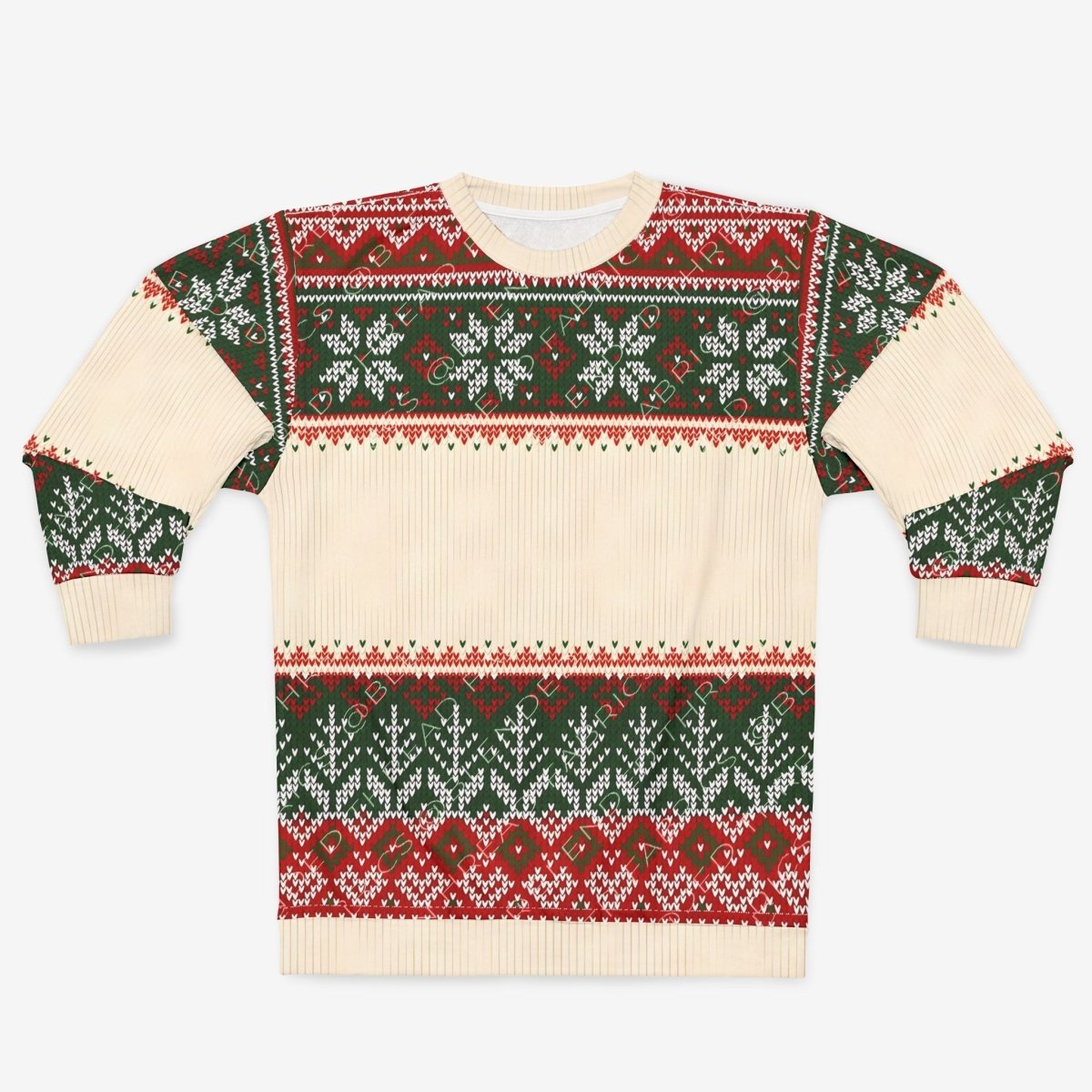 Christmas Sweatshirt (AOP) AOPAOP ClothingAssembled in the USA