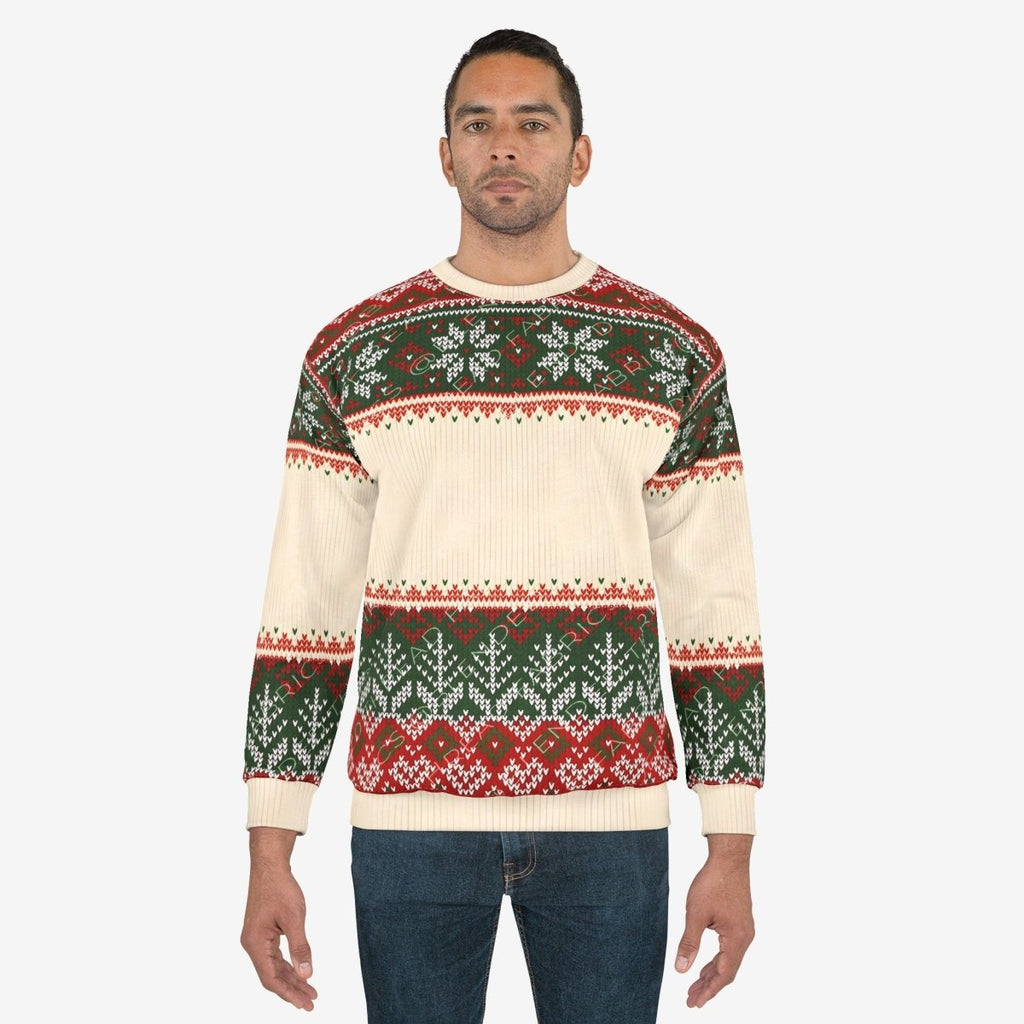 Christmas Sweatshirt (AOP) AOPAOP ClothingAssembled in the USA