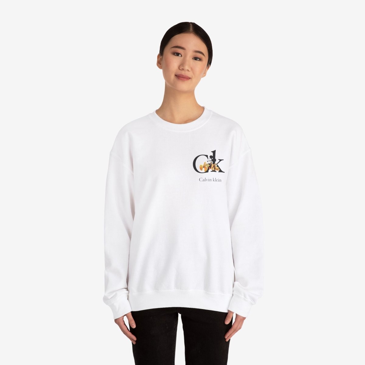 Ck Crewneck Sweatshirt Crew neckDTGEmbroidery