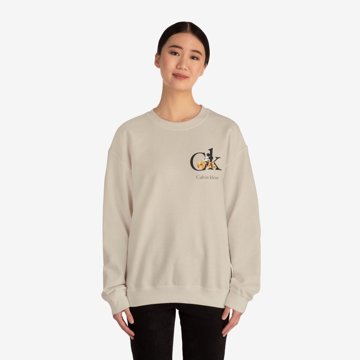 Ck Crewneck Sweatshirt Crew neckDTGEmbroidery