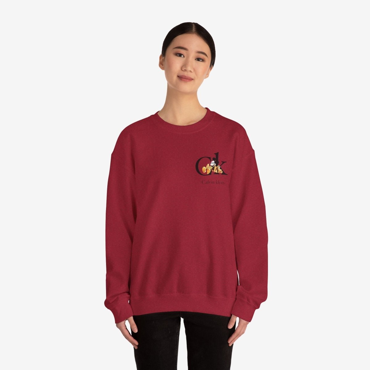Ck Crewneck Sweatshirt Crew neckDTGEmbroidery