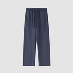 Navy blue pants on a white background