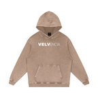 Snow Washed Loose Cotton Hoodie