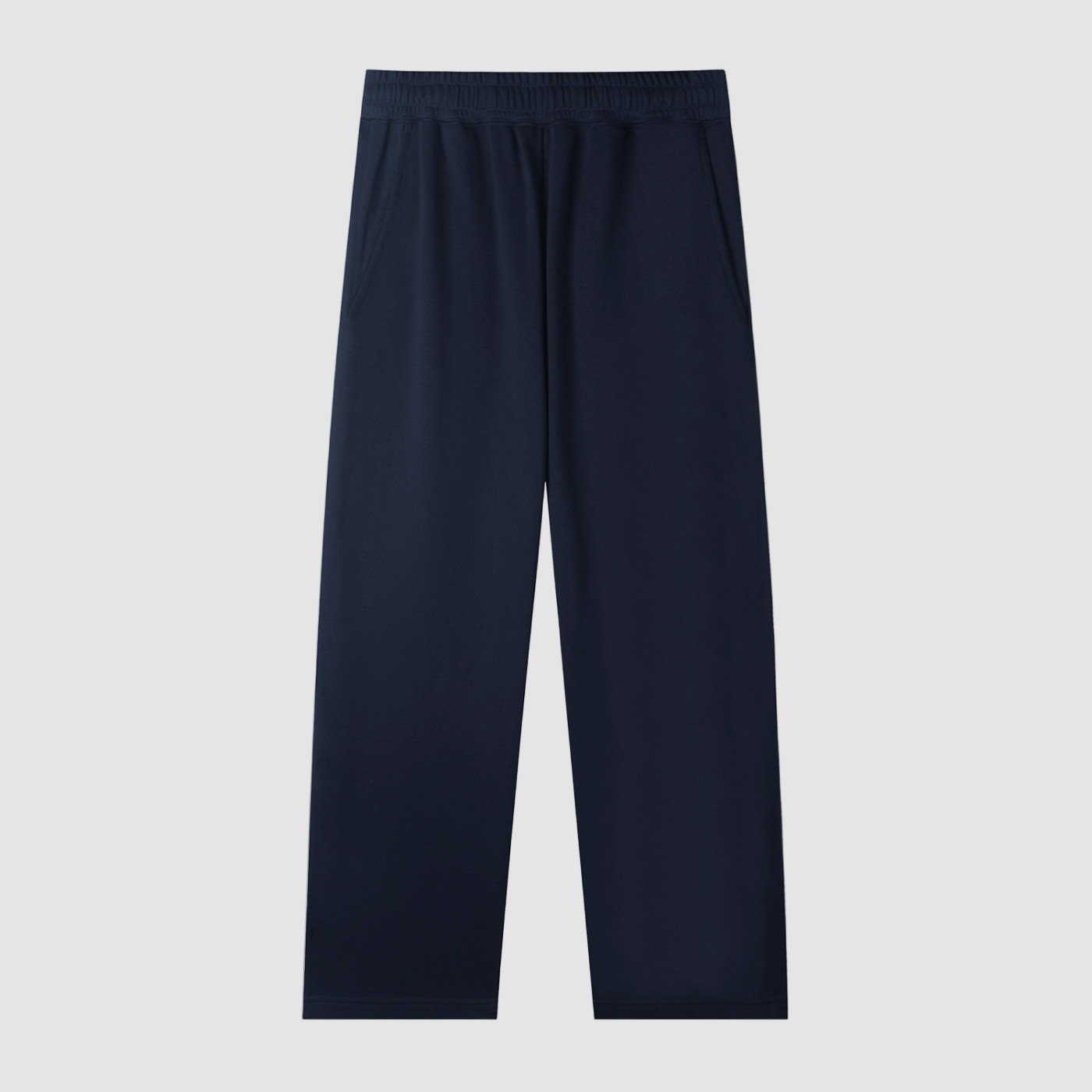 Navy blue pants on a white background