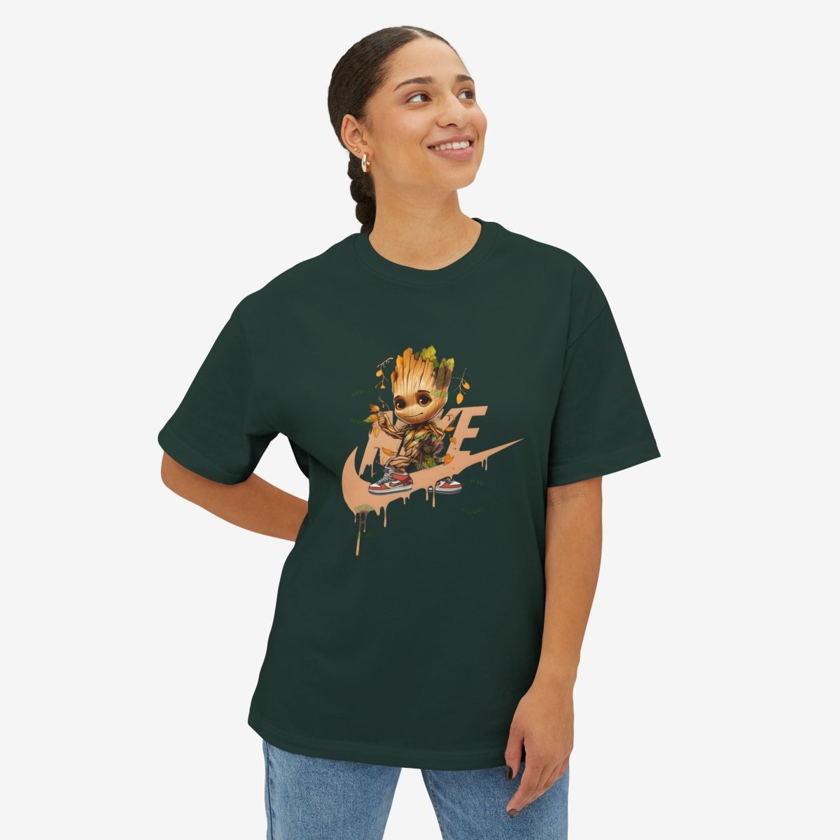 GRoot Oversized Tshirt CottonCrew neckDTG