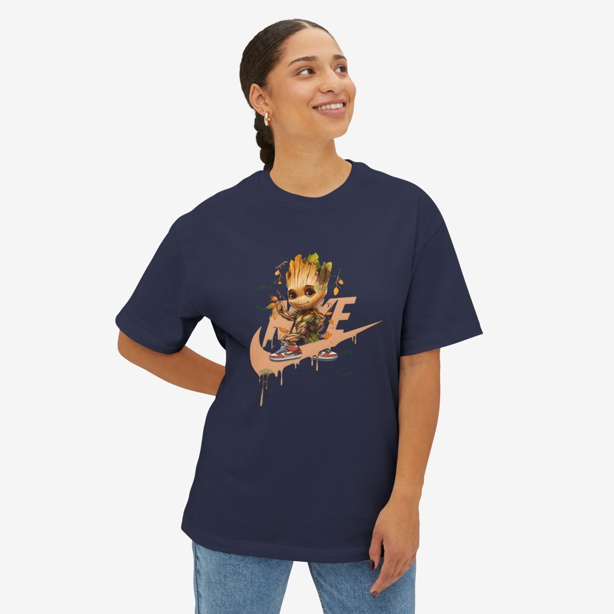 GRoot Oversized Tshirt CottonCrew neckDTG