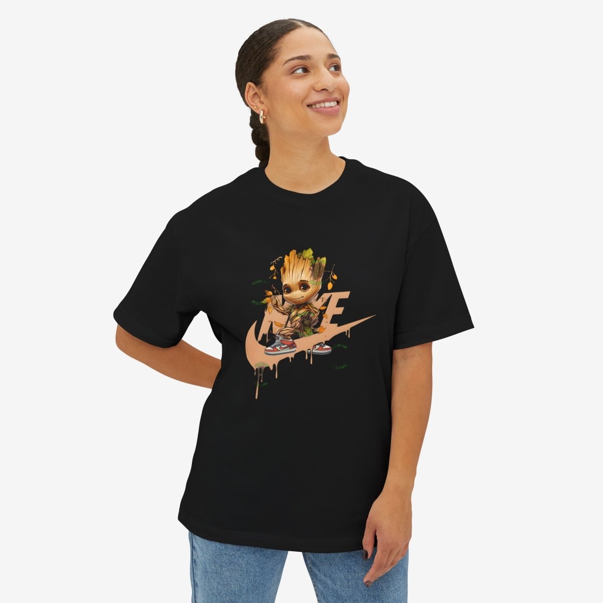 GRoot Oversized Tshirt CottonCrew neckDTG
