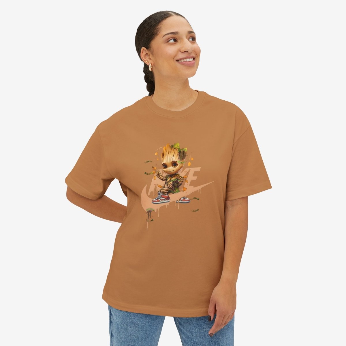 GRoot Oversized Tshirt CottonCrew neckDTG
