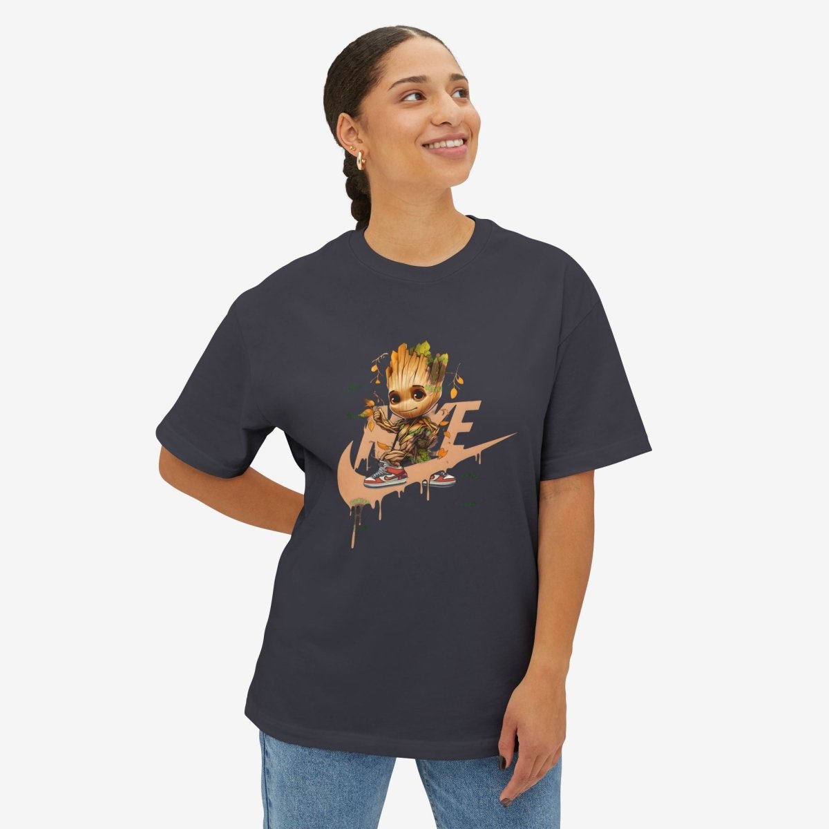 GRoot Oversized Tshirt CottonCrew neckDTG