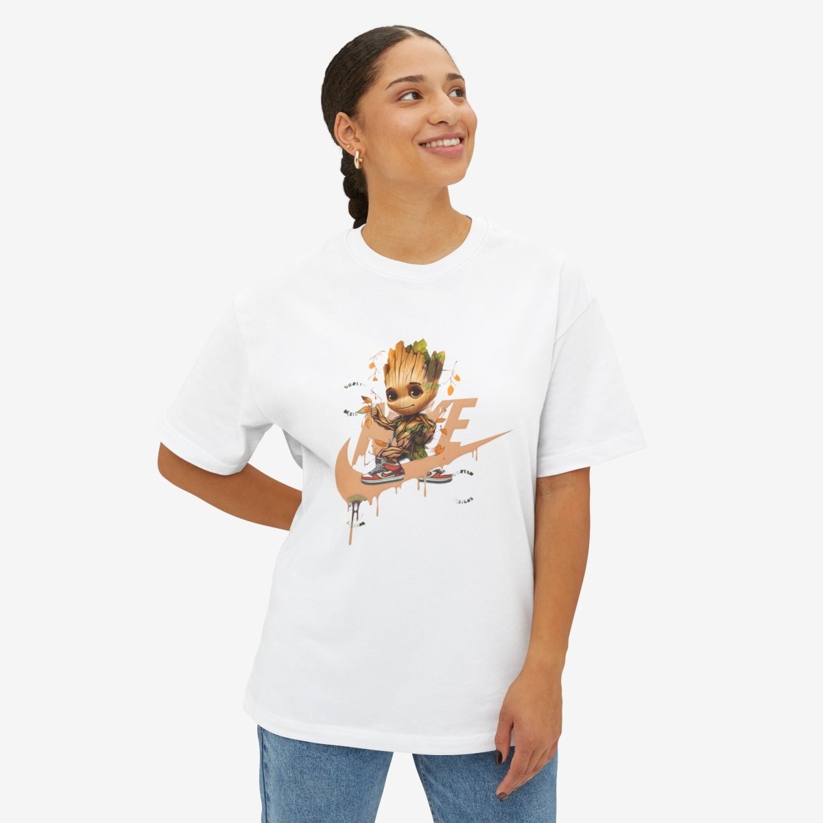 GRoot Oversized Tshirt CottonCrew neckDTG