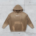 Vintage Washed Frayed Fleece Hoodie