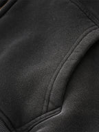 Sunfade Two-way Zipper Boxy Fleece Hoodie