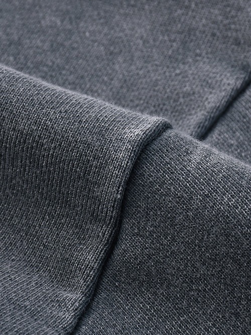 Snow Washed Raw Edge Cropped Sweatshirt