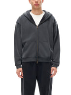 Zip-Through Boxy Fleece Hoodie
