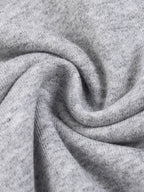 Half-Zip Rolled Edge Fleece Sweatshirt