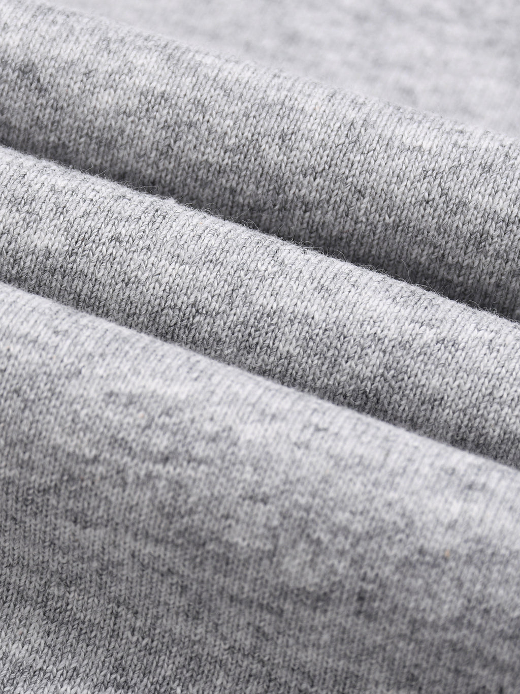 Half-Zip Rolled Edge Fleece Sweatshirt