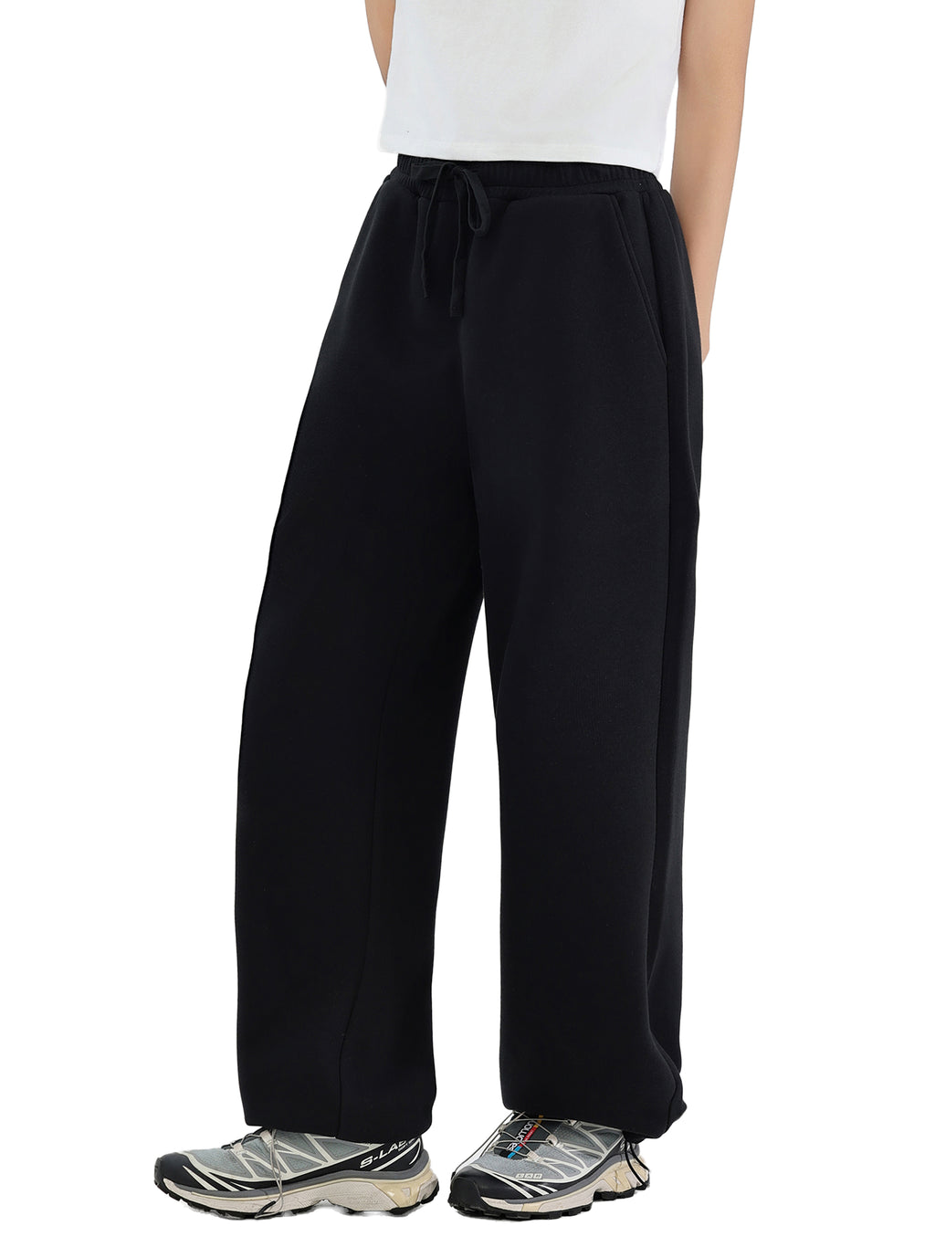 Essential Drawstring Straight-Leg Sweatpants