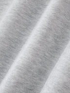 Contrast-Stitched Boxy Fleece Hoodie