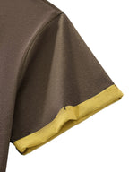 Contrast Cuff Cuffed T-Shirt