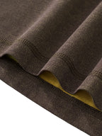 Contrast Cuff Cuffed T-Shirt