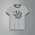 King crown T-Shirt CottonCrew neckDTG