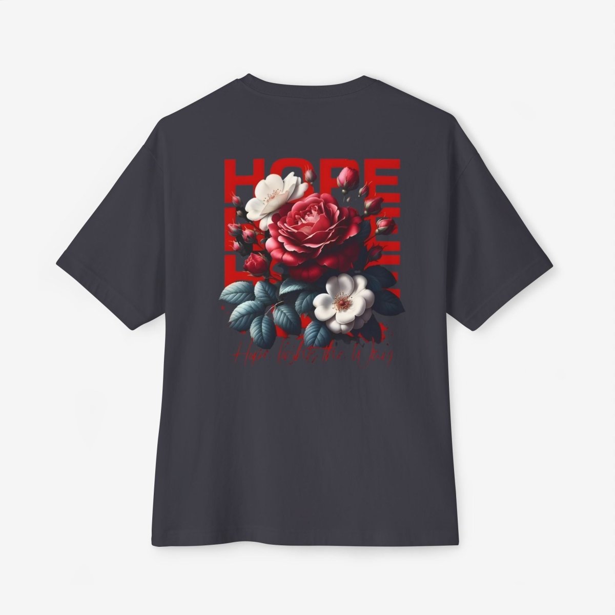 LOVE FAKE Oversized T-Shirt CottonCrew neckDTG