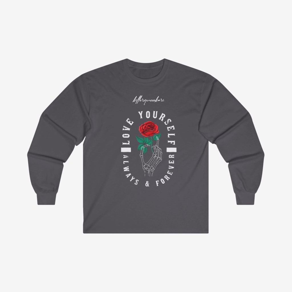 LOVE YOURSELF Long Sleeve Tee Crew neckDTGLong Sleeves