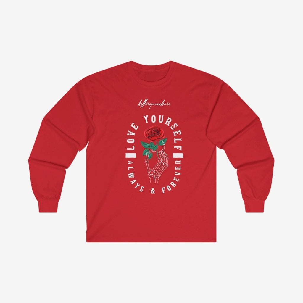 LOVE YOURSELF Long Sleeve Tee Crew neckDTGLong Sleeves